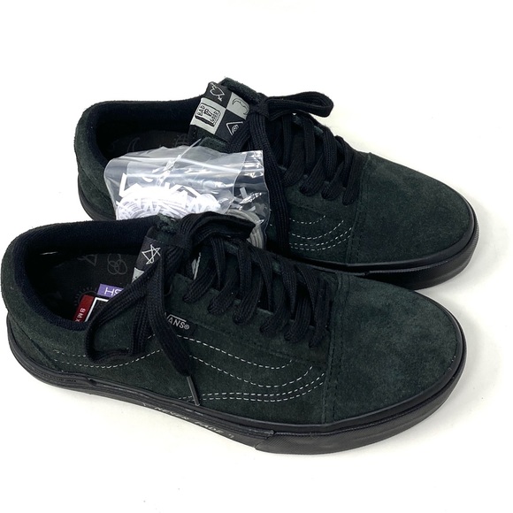 💖MEGA SALE💖VANS Bmx Old Skool Cuff Black Green Suede   Women’s  VN0A5JIPN42 - Picture 4 of 11